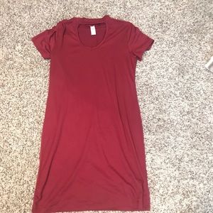 open neck casual dress